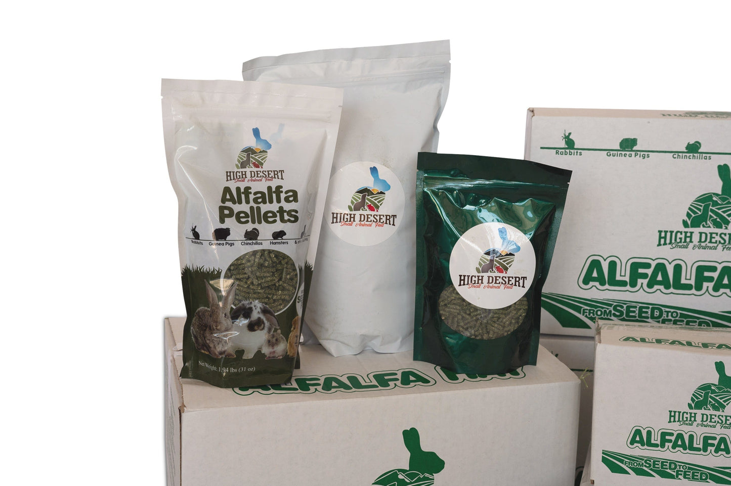 High Desert 100% premium alfalfa pellets for small pets