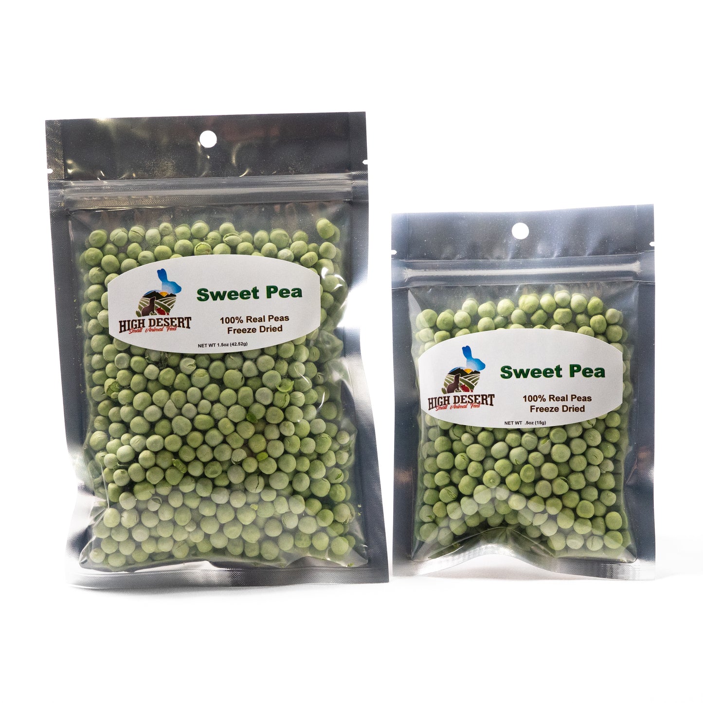 All-natural freeze-dried peas—small pet treat