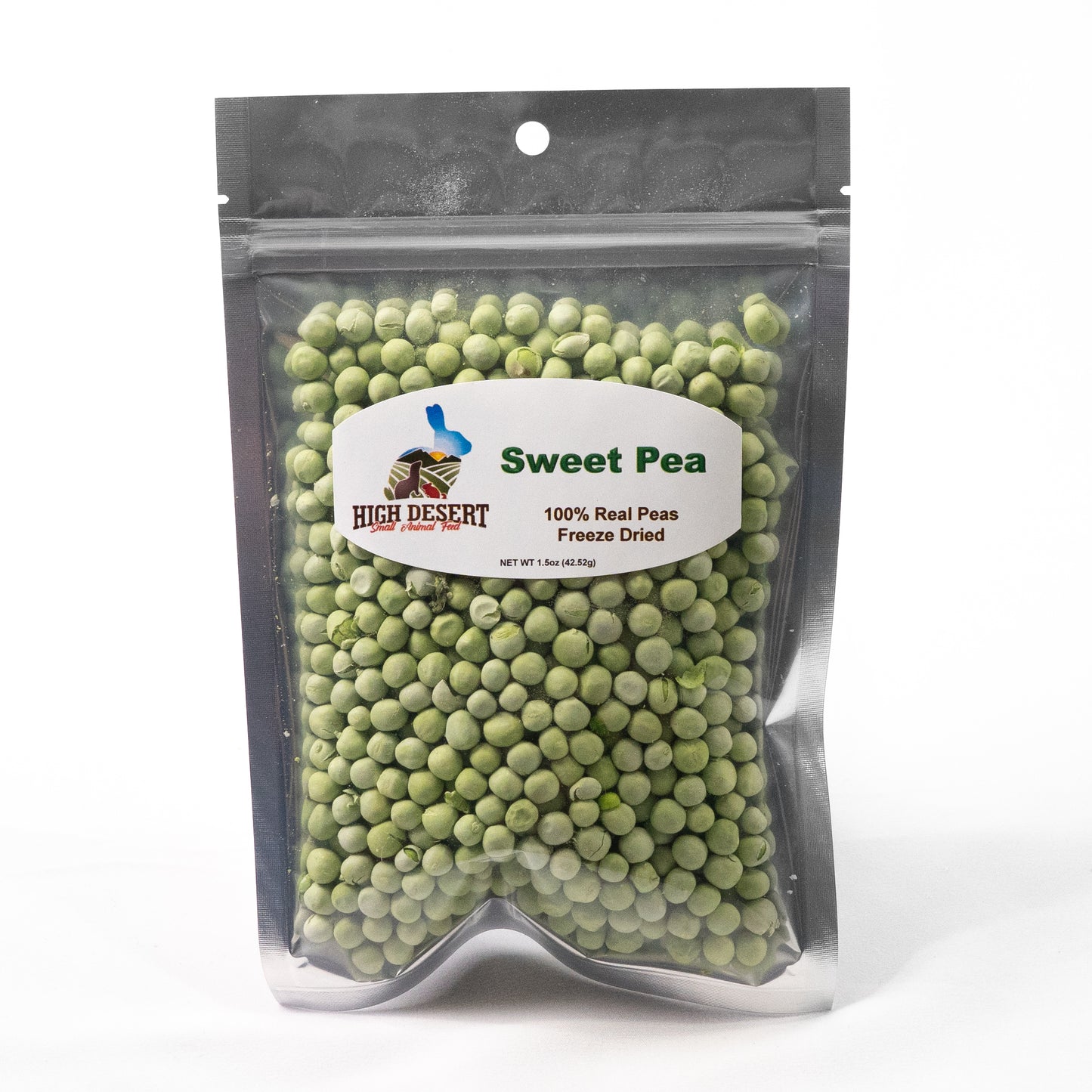 Premium freeze-dried peas snack for small animals
