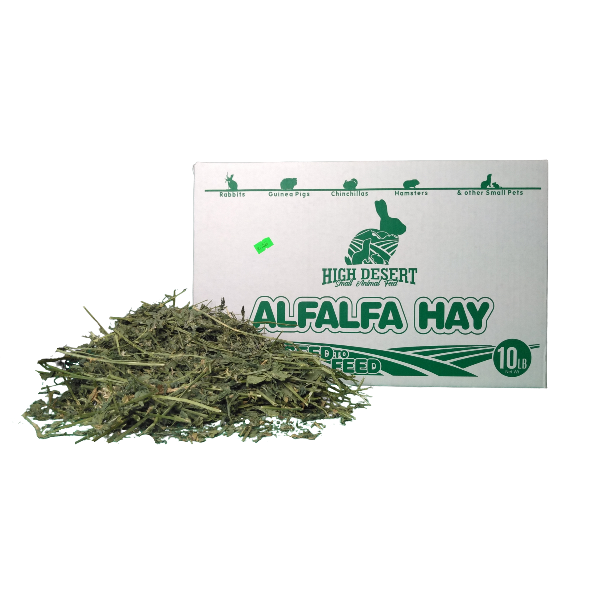 Premium Alfalfa Hay for Rabbits, Chinchillas, Guinea Pigs & Small Pets –  High Desert Small Animal Feed