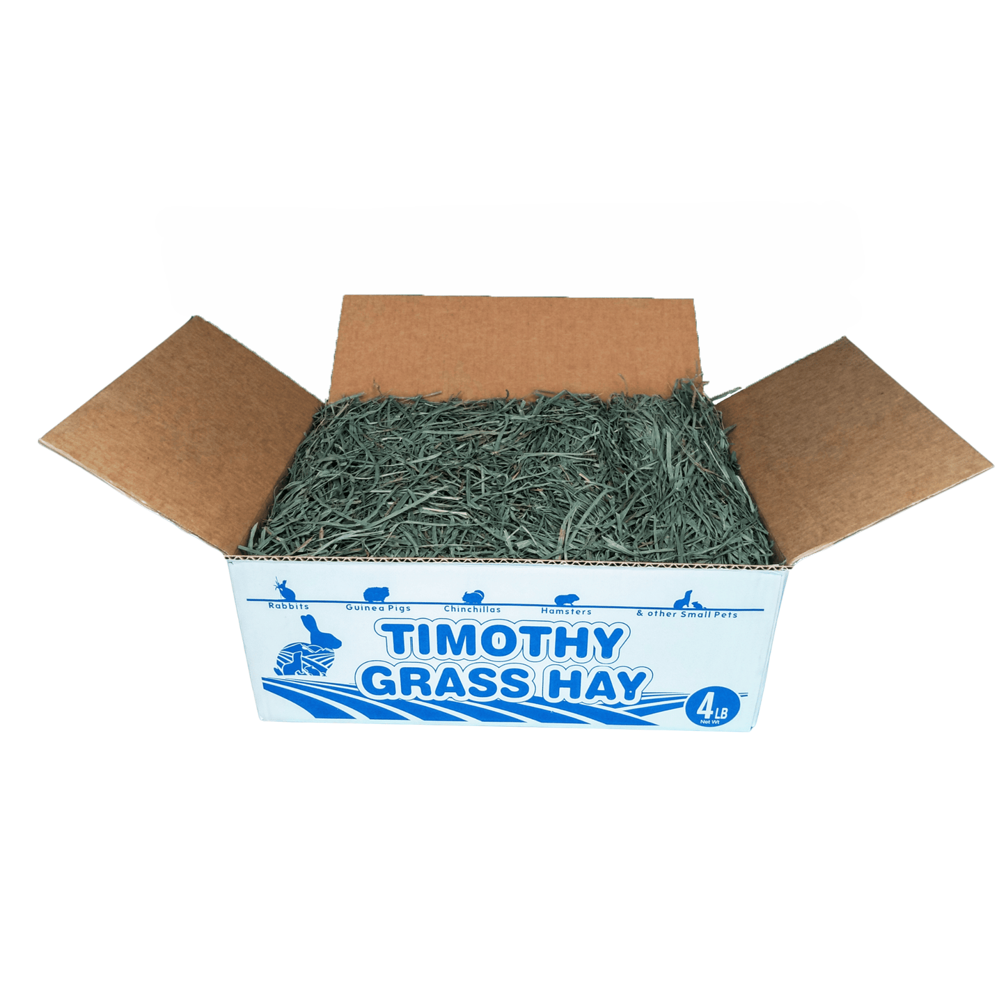 Box of Timothy grass hay.