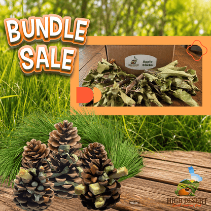 High Desert Natural Chew Bundle for rabbits, guinea pigs, chinchillas, and other small animals
