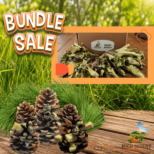 High Desert Natural Chew Bundle for rabbits, guinea pigs, chinchillas, and other small animals