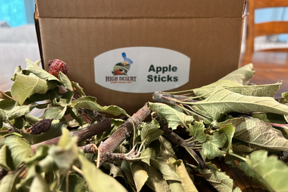 Apple Sticks with Leaves Perfect for Rabbits, Guinea Pigs & Small Pets