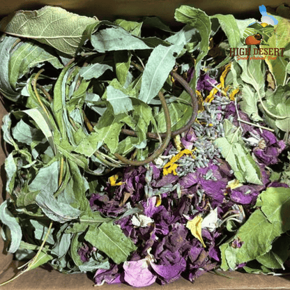 Natural Forage Box - Crunchy Branches, Leaves & Colorful Flowers