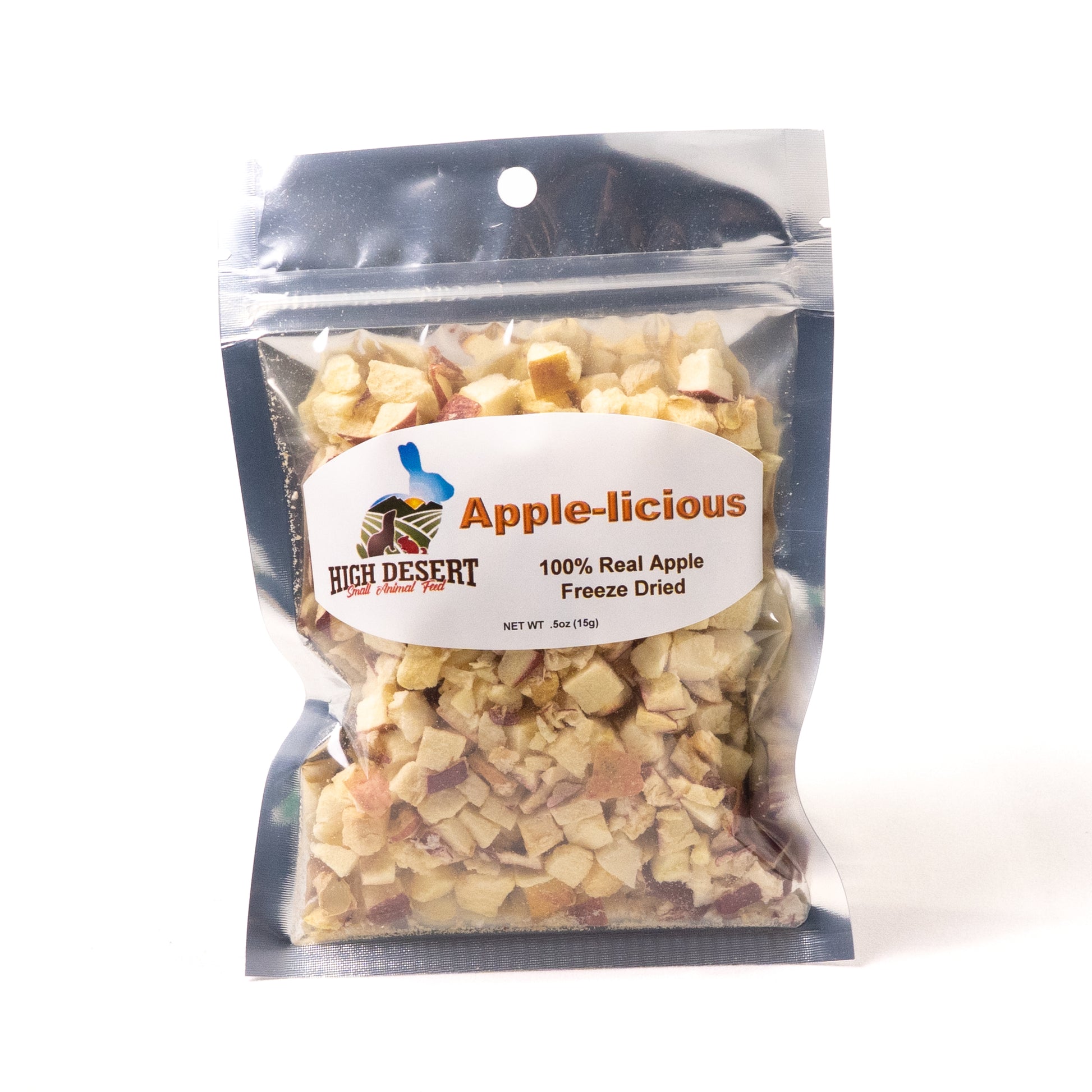 5 oz bag of freeze-dried apple slices for small pets