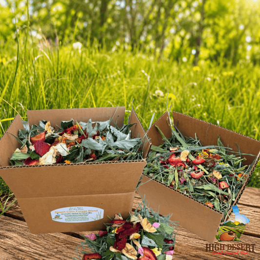 High Desert Natural Forage Blend in a Box for Rabbits, Guinea Pigs & Small Pets