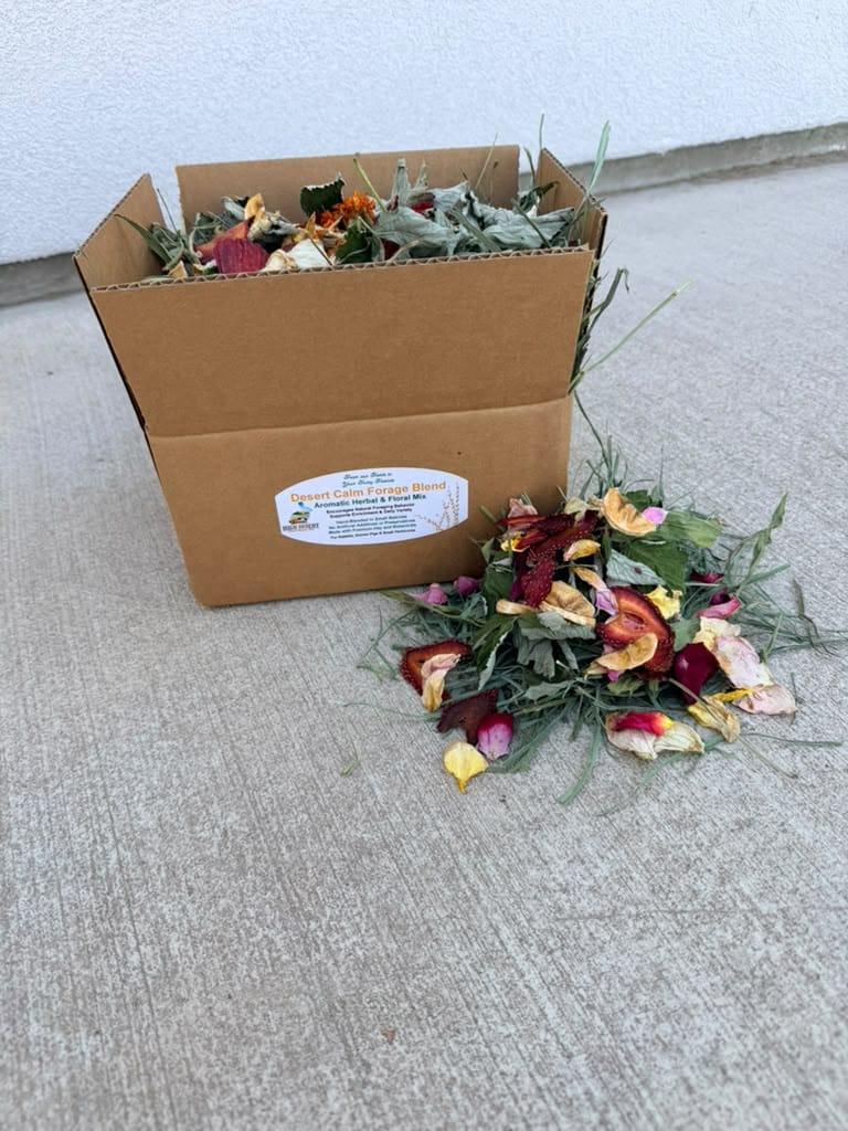 High Desert Natural Forage Blend in a Box for Rabbits, Guinea Pigs & Small Pets