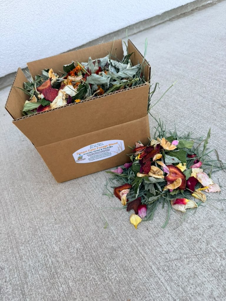 High Desert Natural Forage Blend in a Box for Rabbits, Guinea Pigs & Small Pets