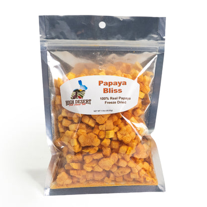 Freeze-dried papaya cubes for small animals
