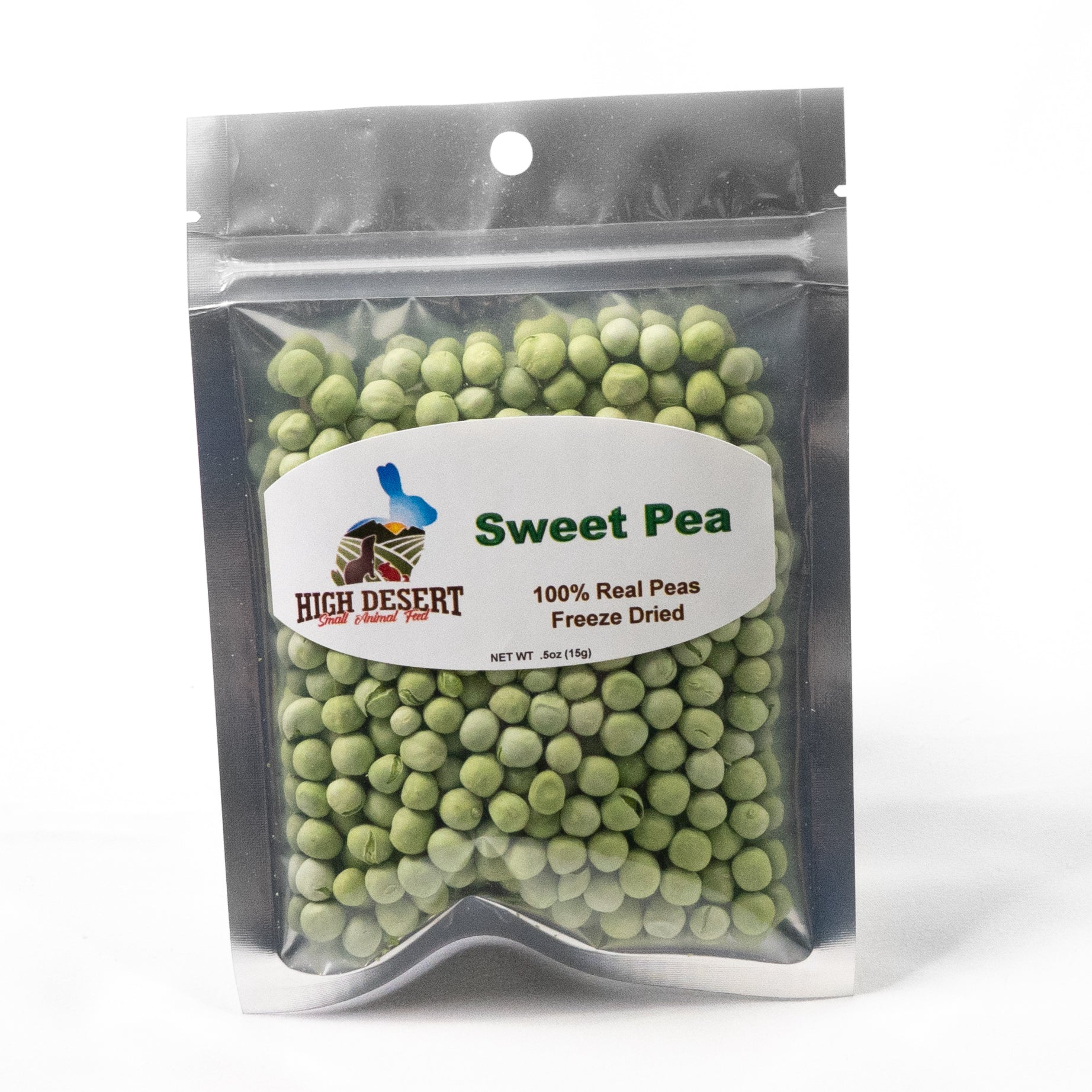 Freeze-dried peas for small pets