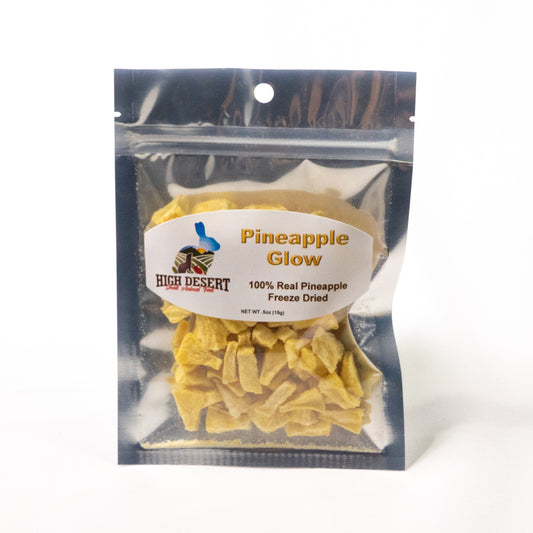 5 oz pouch of freeze-dried pineapple pieces – all-natural small pet treat