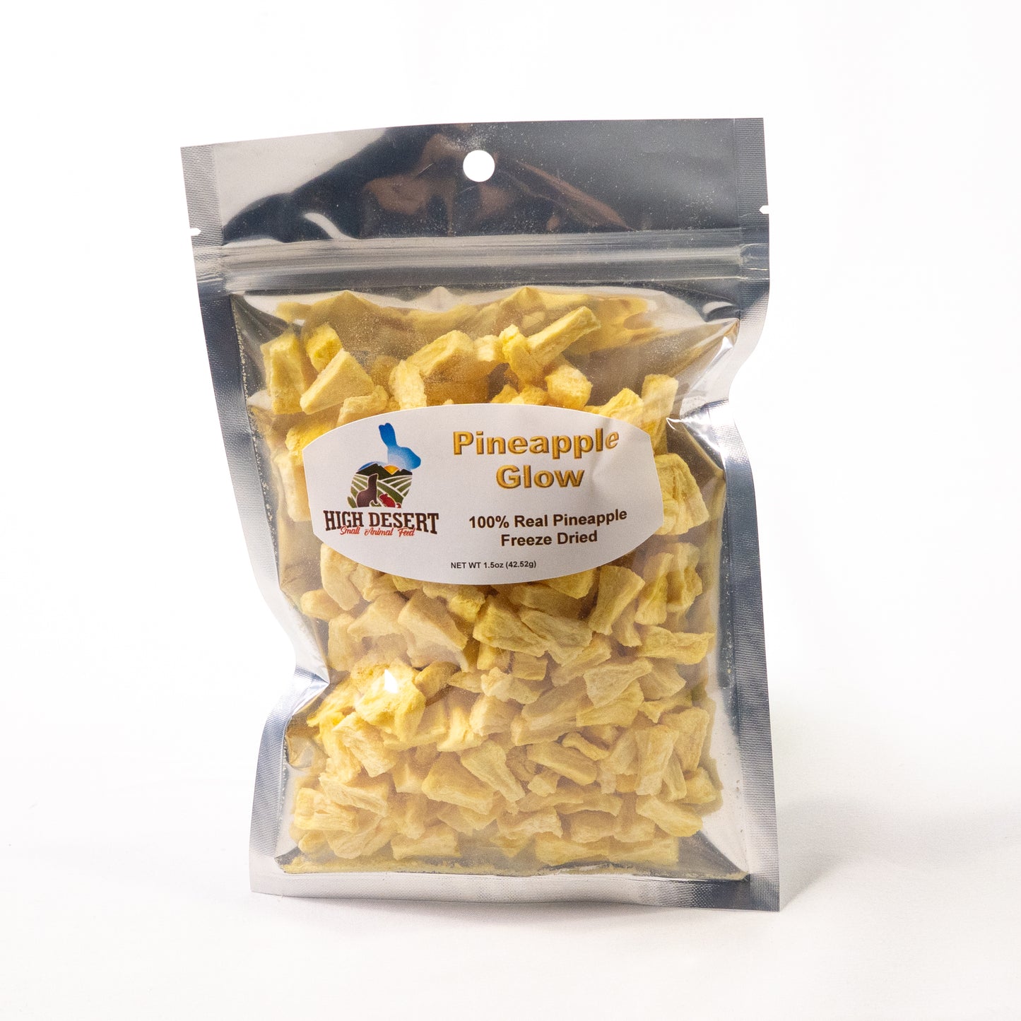 High Desert Feeds freeze-dried pineapple 5 oz – no additives, pet snack