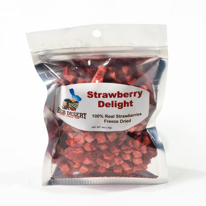 Freeze-dried strawberry pieces for small animal treats – High Desert Special
