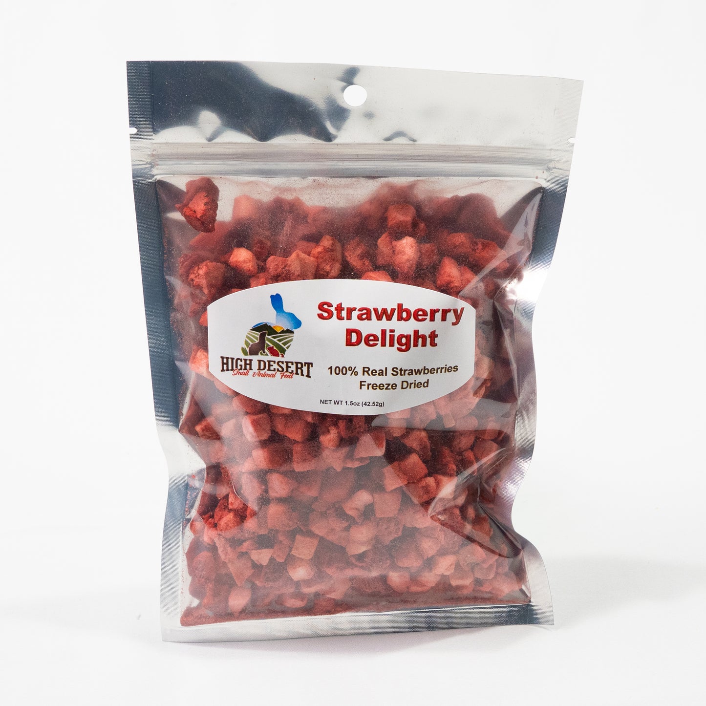 Freeze-dried strawberry pieces for small animal treats – High Desert Special