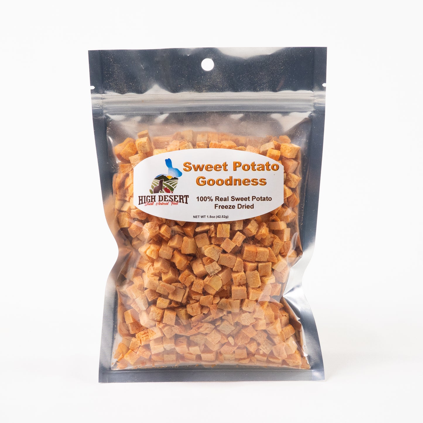 All-natural freeze-dried sweet potatoes for pets